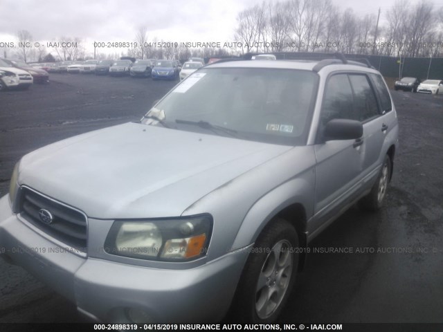 JF1SG65684H711267 - 2004 SUBARU FORESTER 2.5XS Күміс фото 2
