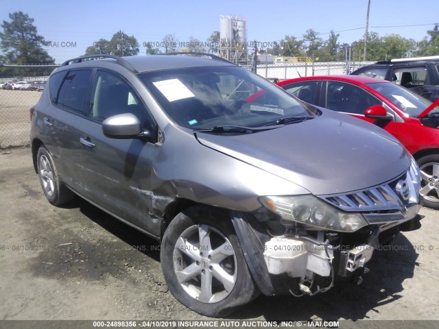 JN8AZ18U59W024168 - 2009 NISSAN MURANO S/SL GRAY photo 1