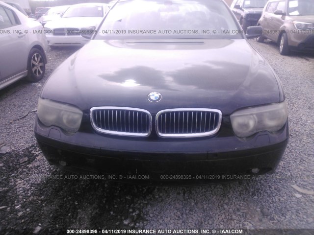 WBAGL63443DP67626 - 2003 BMW 745 I BLACK photo 6