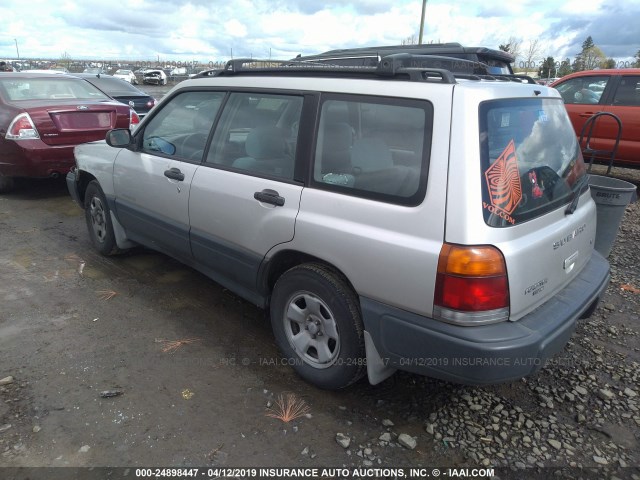 JF1SF6359XH742920 - 1999 SUBARU FORESTER L SILVER photo 3