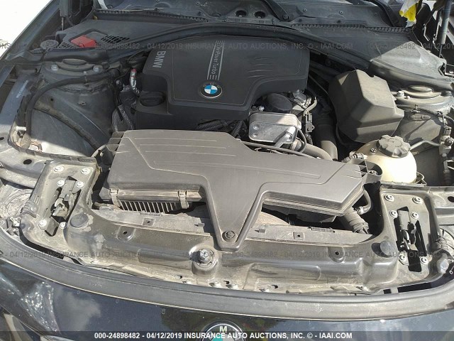 WBA3B1C58EK134350 - 2014 BMW 320 BLACK photo 10