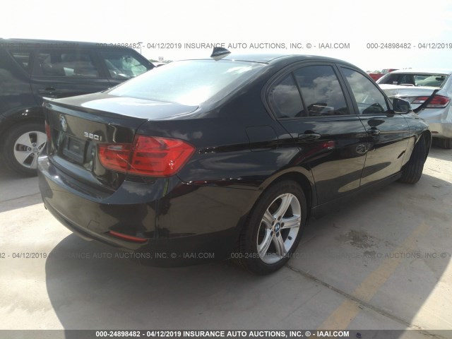 WBA3B1C58EK134350 - 2014 BMW 320 BLACK photo 4