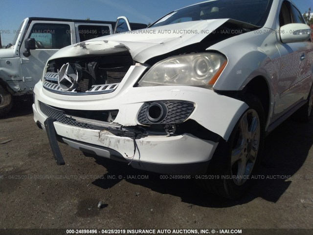 4JGBB86E38A439750 - 2008 MERCEDES-BENZ ML 350 WHITE photo 6