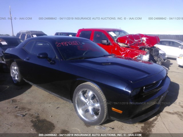 2C3CDYAG1CH174787 - 2012 DODGE CHALLENGER SXT BLACK photo 1