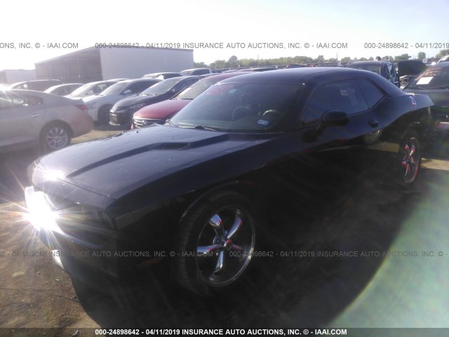 2C3CDYAG1CH174787 - 2012 DODGE CHALLENGER SXT BLACK photo 2