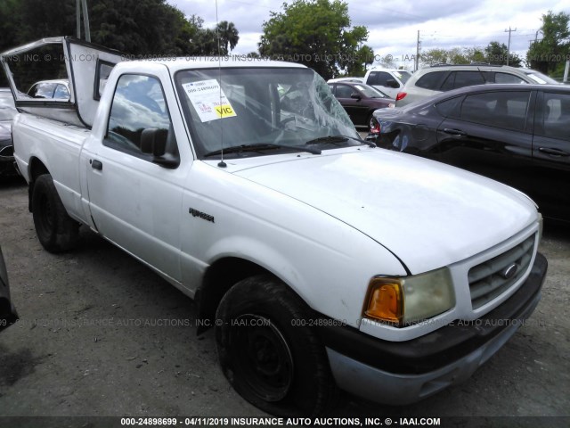 1FTYR10D82PA16099 - 2002 FORD RANGER WHITE photo 1