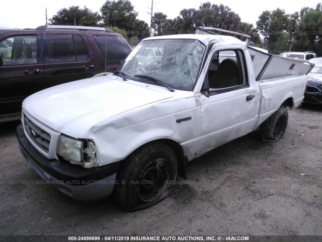 1FTYR10D82PA16099 - 2002 FORD RANGER WHITE photo 2