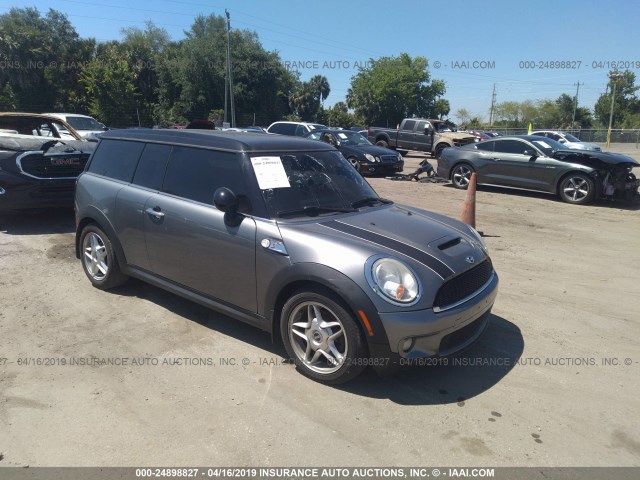 WMWMM33519TP74152 - 2009 MINI COOPER S CLUBMAN GRAY photo 1