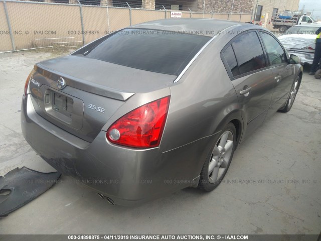 1N4BA41E86C833078 - 2006 NISSAN MAXIMA SE/SL GRAY photo 4