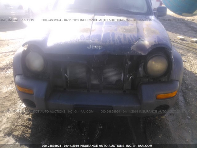 1J4GL48K43W658063 - 2003 JEEP LIBERTY SPORT/FREEDOM BLUE photo 6