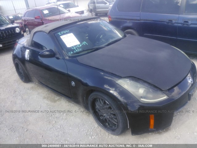 JN1BZ36A58M851346 - 2008 NISSAN 350Z ROADSTER BLACK photo 1