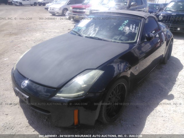 JN1BZ36A58M851346 - 2008 NISSAN 350Z ROADSTER BLACK photo 2