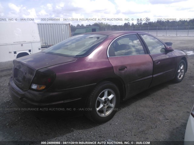 1G3GR64H414241710 - 2001 OLDSMOBILE AURORA BURGUNDY photo 4