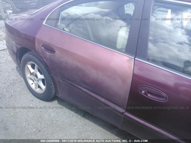 1G3GR64H414241710 - 2001 OLDSMOBILE AURORA BURGUNDY photo 6