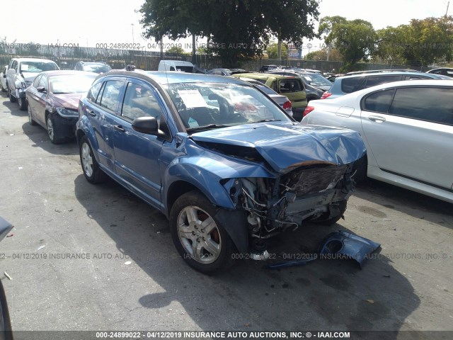 1B3HB48B87D263335 - 2007 DODGE CALIBER SXT BLUE photo 1