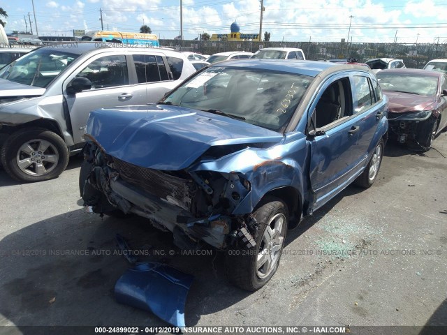 1B3HB48B87D263335 - 2007 DODGE CALIBER SXT BLUE photo 2