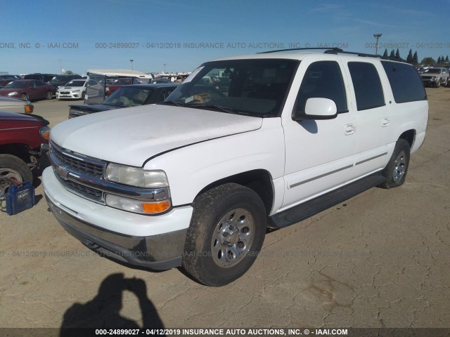 3GNEC16T21G198556 - 2001 CHEVROLET SUBURBAN C1500 WHITE photo 2