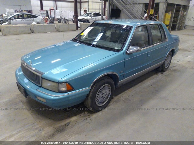 1C3XA3632PF656226 - 1993 CHRYSLER LEBARON LE A-BODY Light Blue photo 2