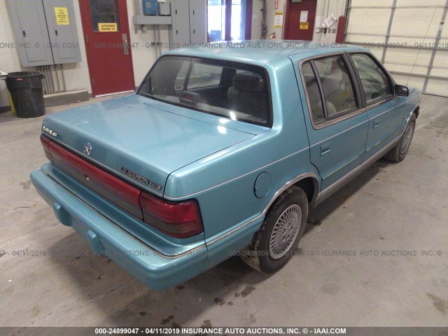 1C3XA3632PF656226 - 1993 CHRYSLER LEBARON LE A-BODY Light Blue photo 4