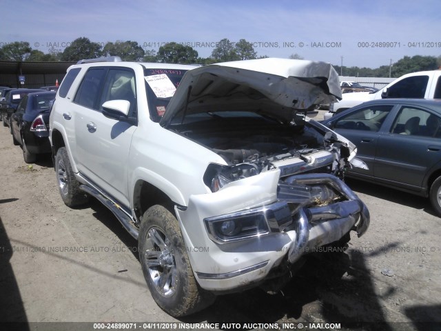 JTEBU5JR8E5183810 - 2014 TOYOTA 4RUNNER SR5/LIMITED/TRAIL WHITE photo 1