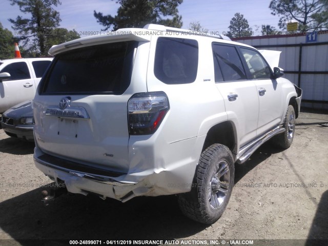 JTEBU5JR8E5183810 - 2014 TOYOTA 4RUNNER SR5/LIMITED/TRAIL WHITE photo 4