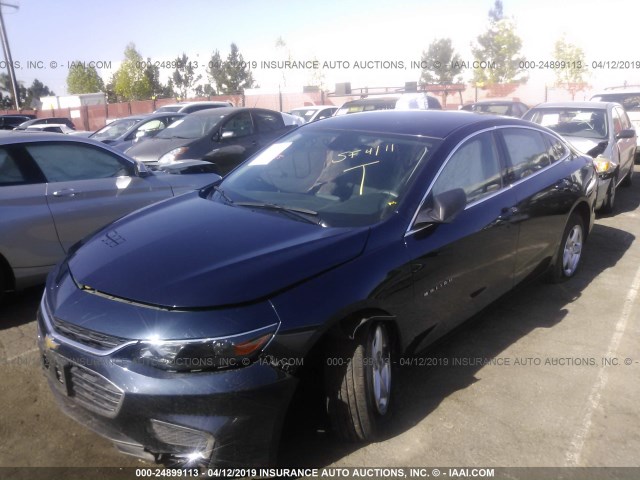 1G1ZB5ST5HF131416 - 2017 CHEVROLET MALIBU LS BLUE photo 2