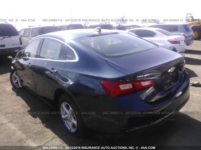 1G1ZB5ST5HF131416 - 2017 CHEVROLET MALIBU LS BLUE photo 3
