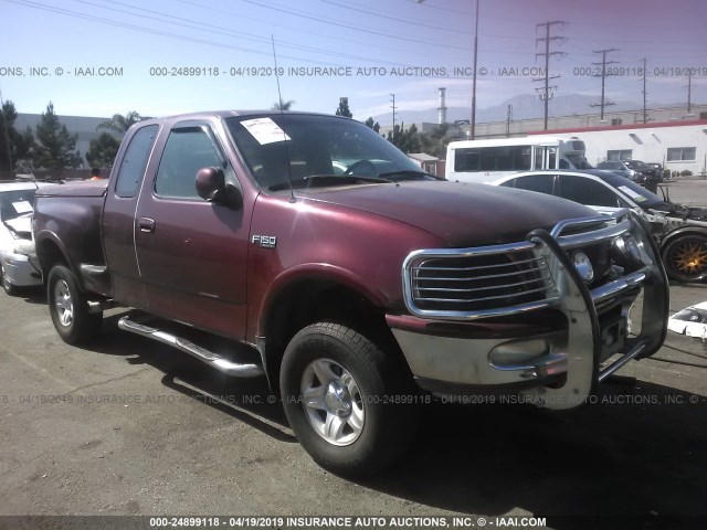 2FTEX08LXVCA40327 - 1997 FORD F150 BURGUNDY photo 1