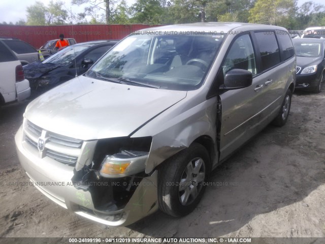 2D8HN44E69R612709 - 2009 DODGE GRAND CARAVAN SE TAN photo 2