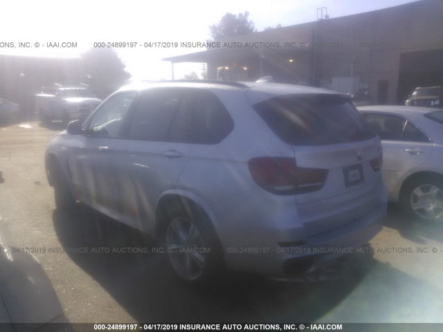 5UXKR0C52G0P34850 - 2016 BMW X5 XDRIVE35I SILVER photo 3