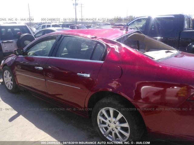 1G4HC5EM2BU132719 - 2011 BUICK LUCERNE CXL RED photo 6