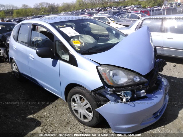 JHMGE8H28AS004113 - 2010 HONDA FIT Light Blue photo 1