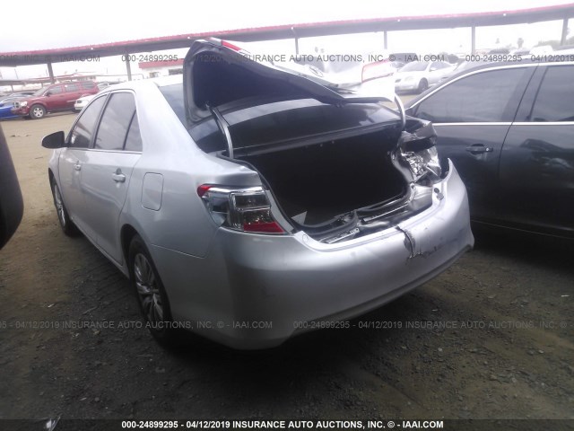 4T4BF1FK5CR258454 - 2012 TOYOTA CAMRY SE/LE/XLE SILVER photo 3