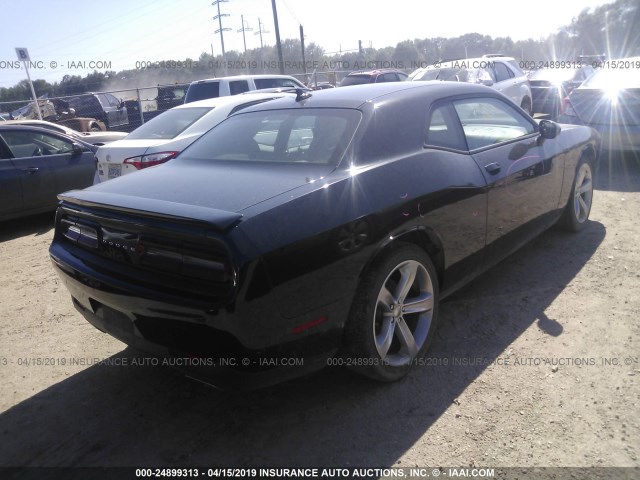 2C3CDZAG3FH775581 - 2015 DODGE CHALLENGER SXT BLACK photo 4