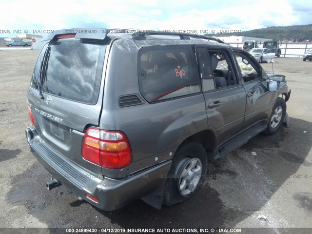 JT3HT05J3W0019585 - 1998 TOYOTA LAND CRUISER  GRAY photo 4