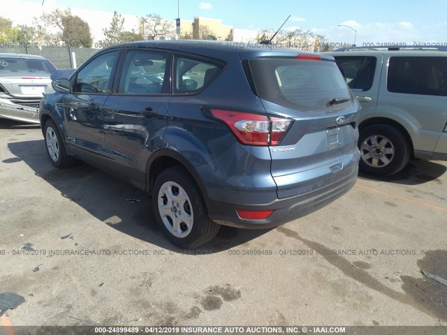 1FMCU0F75JUA56480 - 2018 FORD ESCAPE S BLUE photo 3