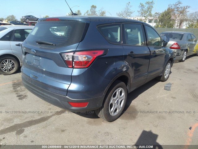 1FMCU0F75JUA56480 - 2018 FORD ESCAPE S BLUE photo 4