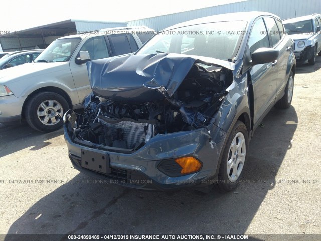 1FMCU0F75JUA56480 - 2018 FORD ESCAPE S BLUE photo 6