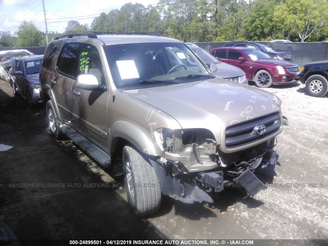 5TDZT34A74S234139 - 2004 TOYOTA SEQUOIA SR5 GOLD photo 1