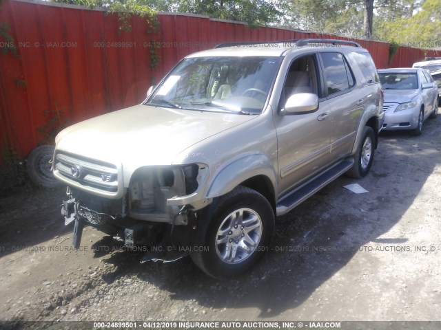 5TDZT34A74S234139 - 2004 TOYOTA SEQUOIA SR5 GOLD photo 2