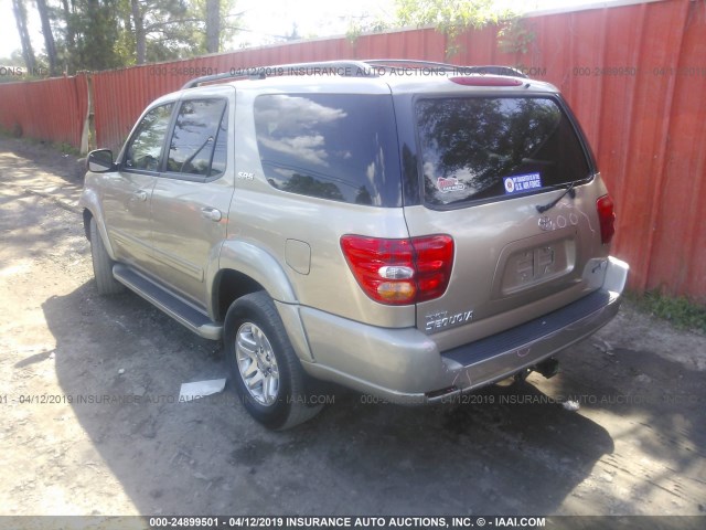 5TDZT34A74S234139 - 2004 TOYOTA SEQUOIA SR5 GOLD photo 3