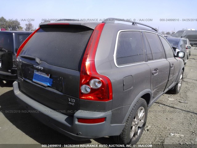 YV1CZ852951211494 - 2005 VOLVO XC90 V8 GRAY photo 4