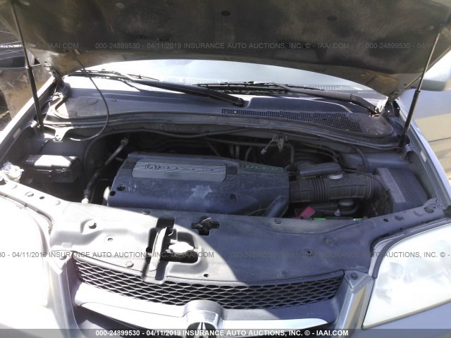 2HNYD18672H523840 - 2002 ACURA MDX TOURING SILVER photo 10