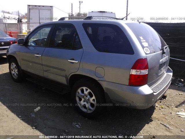 2HNYD18672H523840 - 2002 ACURA MDX TOURING SILVER photo 3