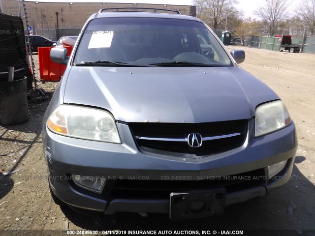 2HNYD18672H523840 - 2002 ACURA MDX TOURING SILVER photo 6