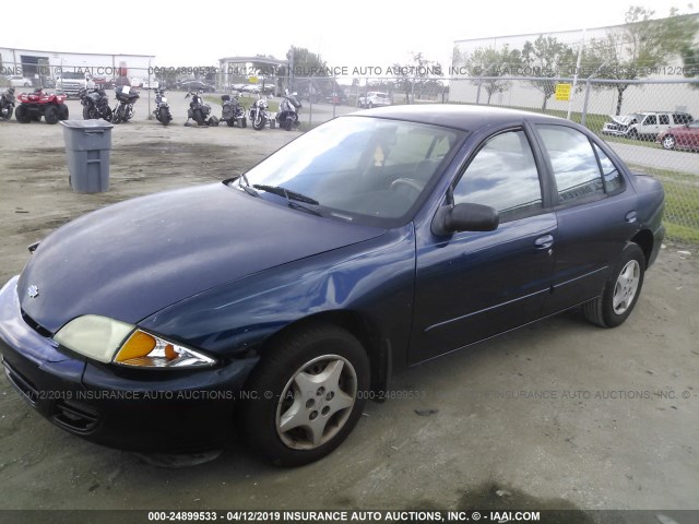 1G1JC524117207510 - 2001 CHEVROLET CAVALIER CNG BLUE photo 2