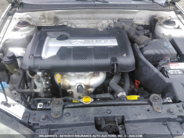 KMHDN46D05U129937 - 2005 HYUNDAI ELANTRA GLS/GT SILVER photo 10