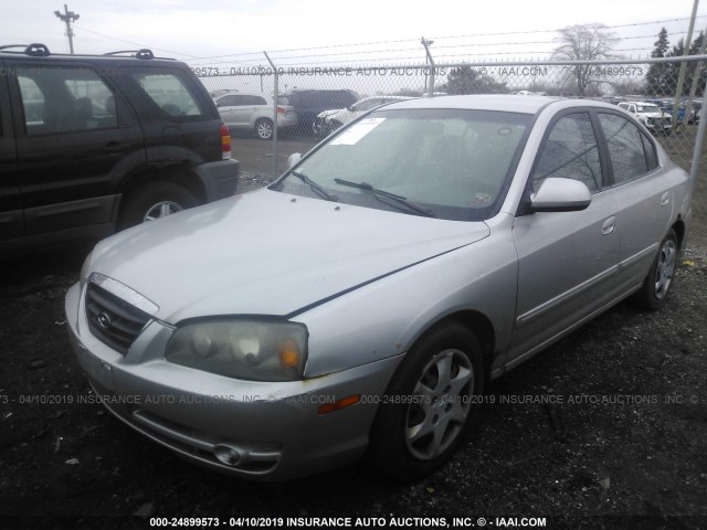 KMHDN46D05U129937 - 2005 HYUNDAI ELANTRA GLS/GT SILVER photo 2