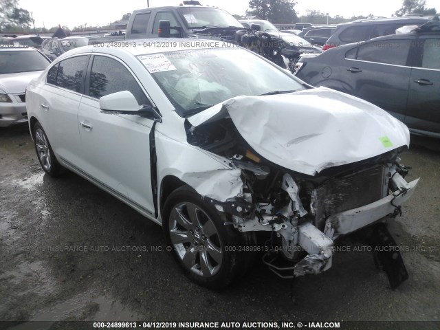 1G4GE5GV1AF324745 - 2010 BUICK LACROSSE CXS WHITE photo 1