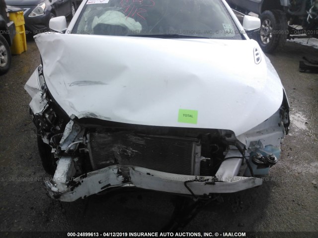 1G4GE5GV1AF324745 - 2010 BUICK LACROSSE CXS WHITE photo 6